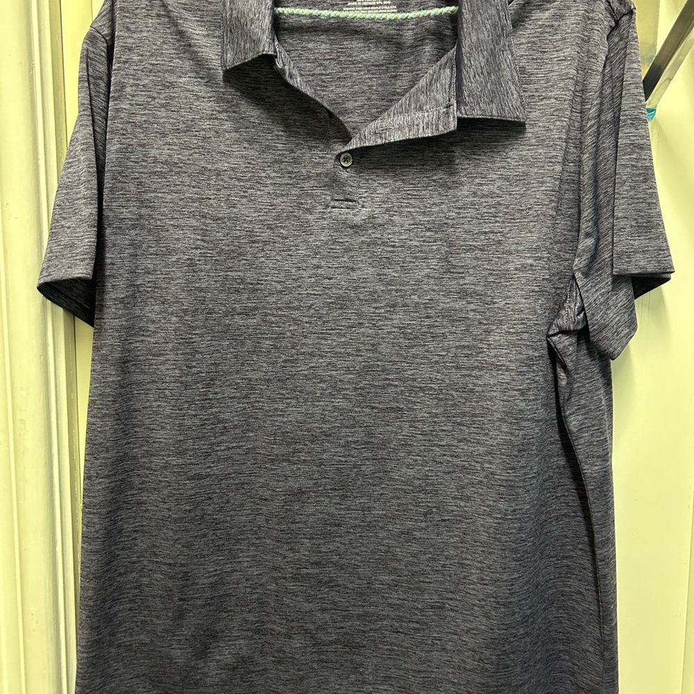 Alfani Gray Polo Shirt with Relaxed Fit and Soft Fabric